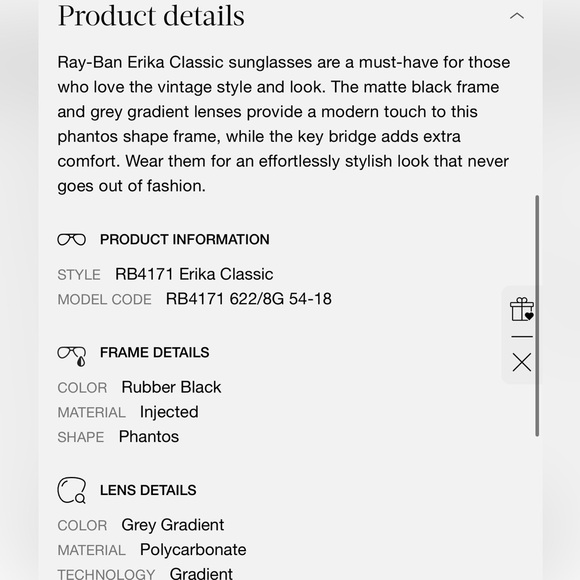 Women’s Ray-Ban Erika Classic Sunglasses